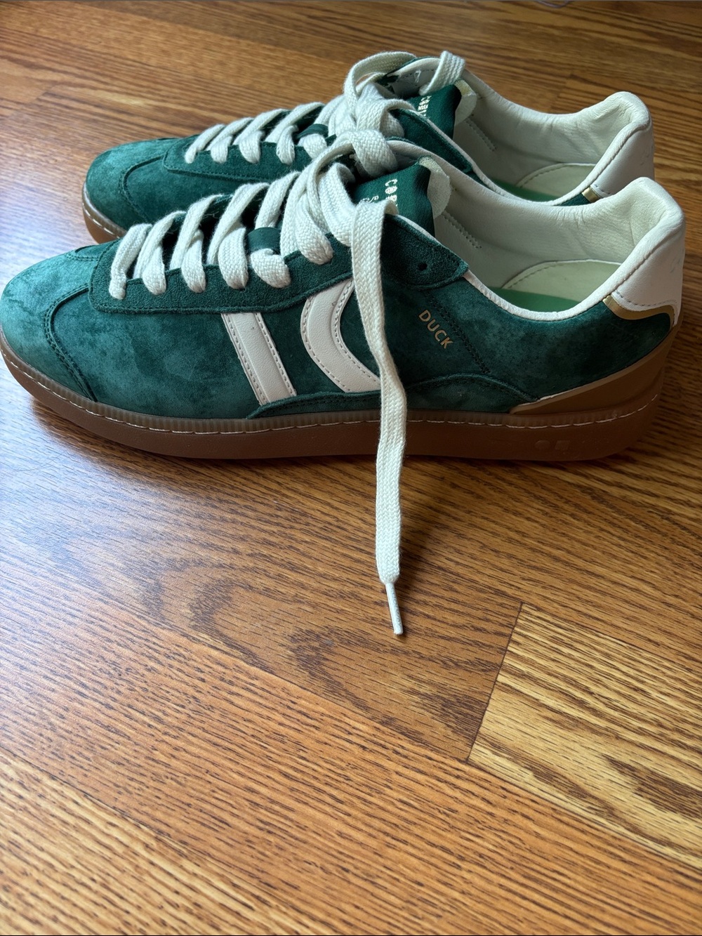 NWT - Coolway Green Suede “Duck” Sneakers